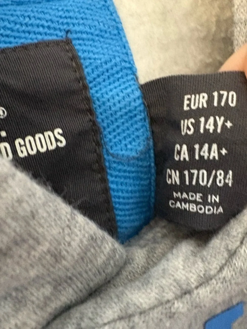 H&M Gray & Blue State River 1981 D
Hoodie Sweatshirt Size 14 Years Cotton - Picture 11 of 12